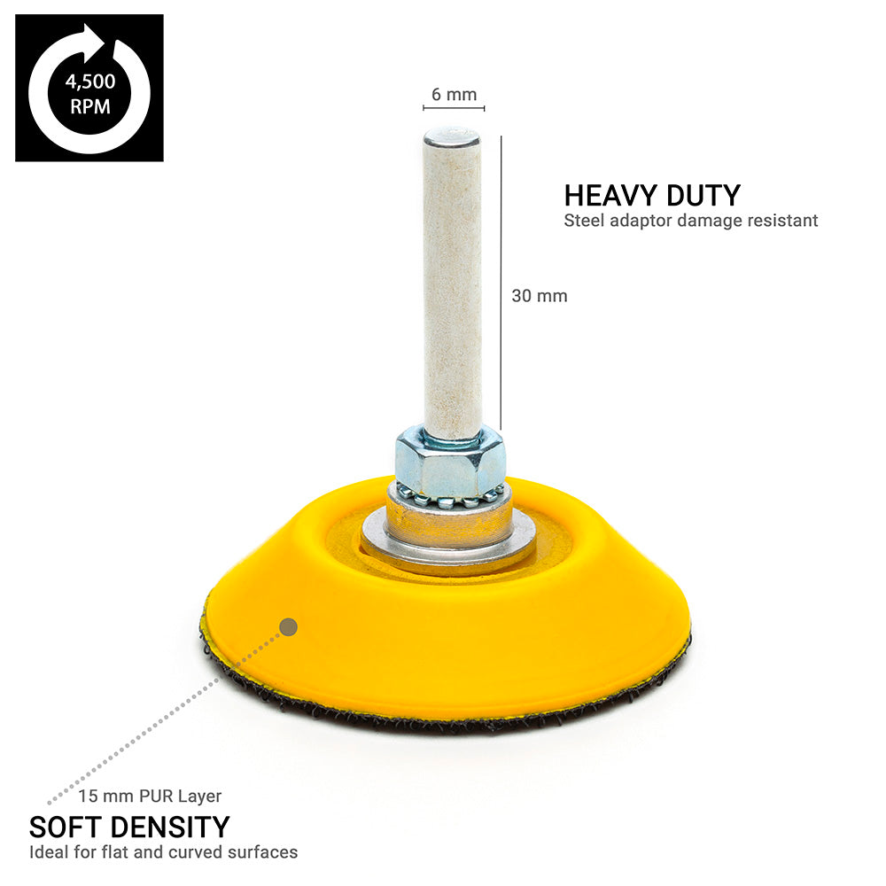 50mm ( 2") Spindle backing pad for electric drill - soft