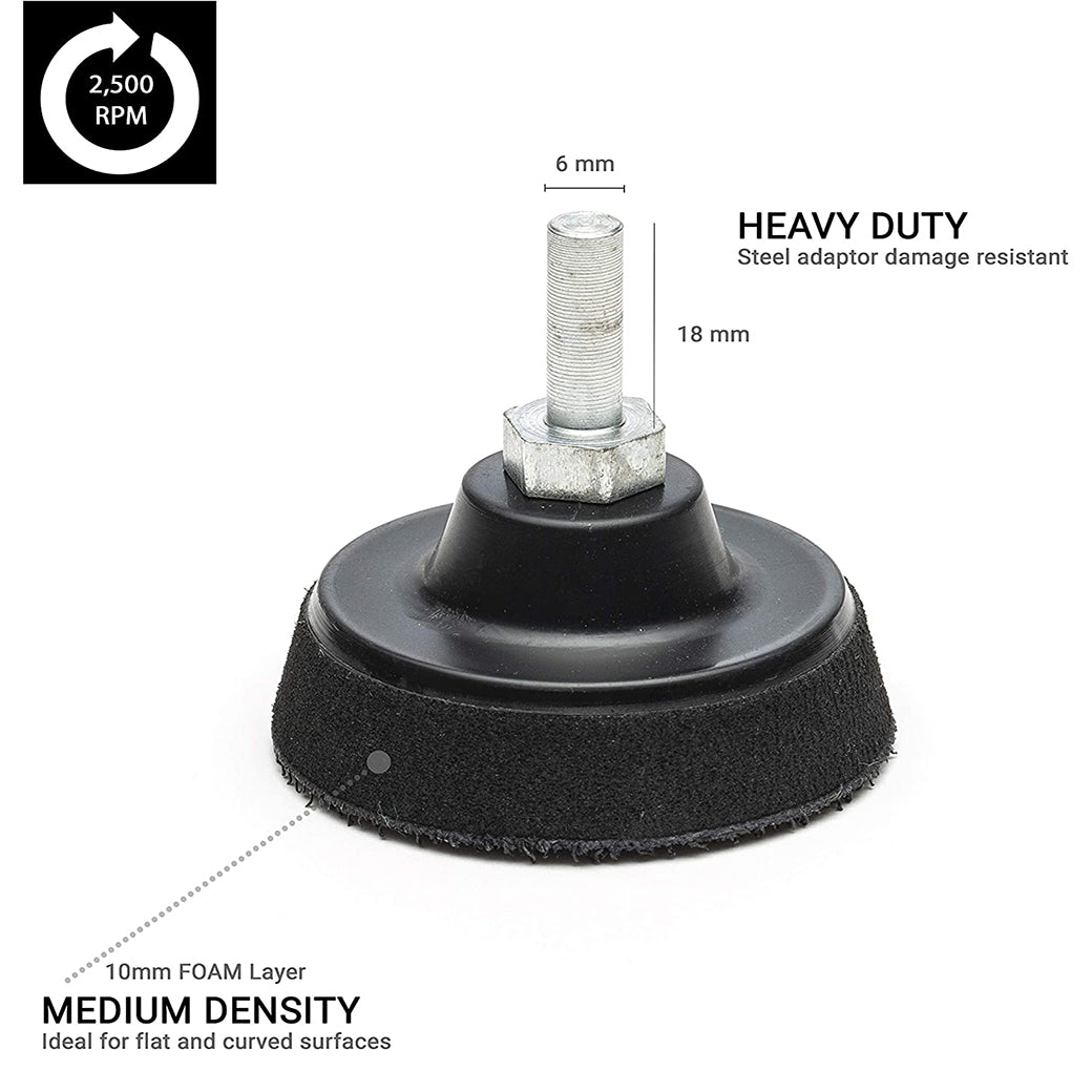 50mm ( 2") Spindle backing pad for electric drill - medium