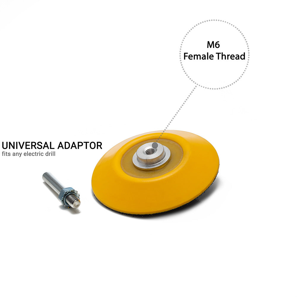 75mm ( 3") Spindle backing pad for electric drill - soft