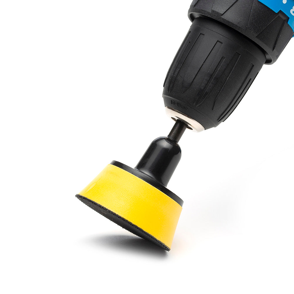 50mm ( 2") Spindle Pad Hook and Loop - Yellow Foam Soft