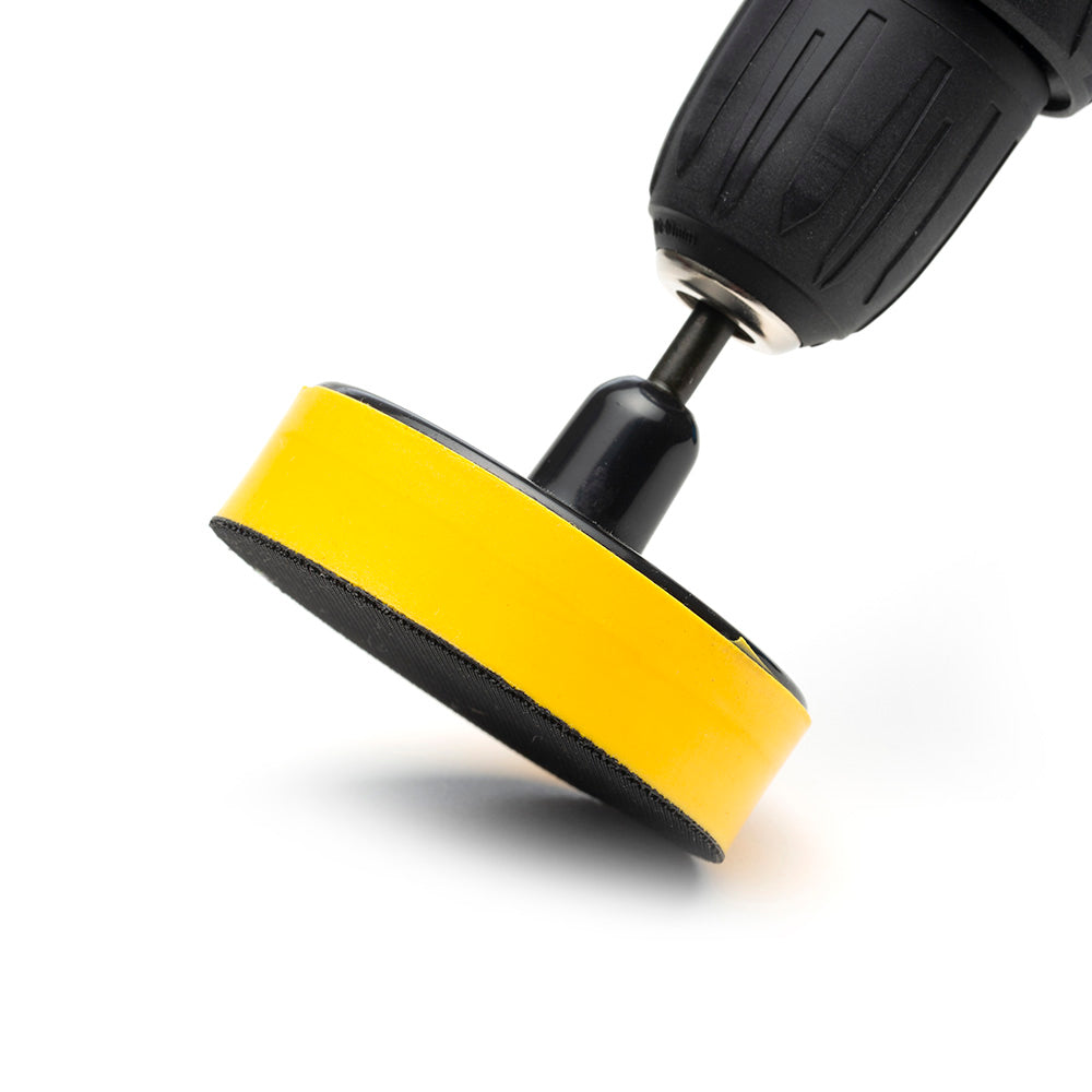 75mm ( 3") Spindle Pad Hook and Loop - Yellow Foam Soft