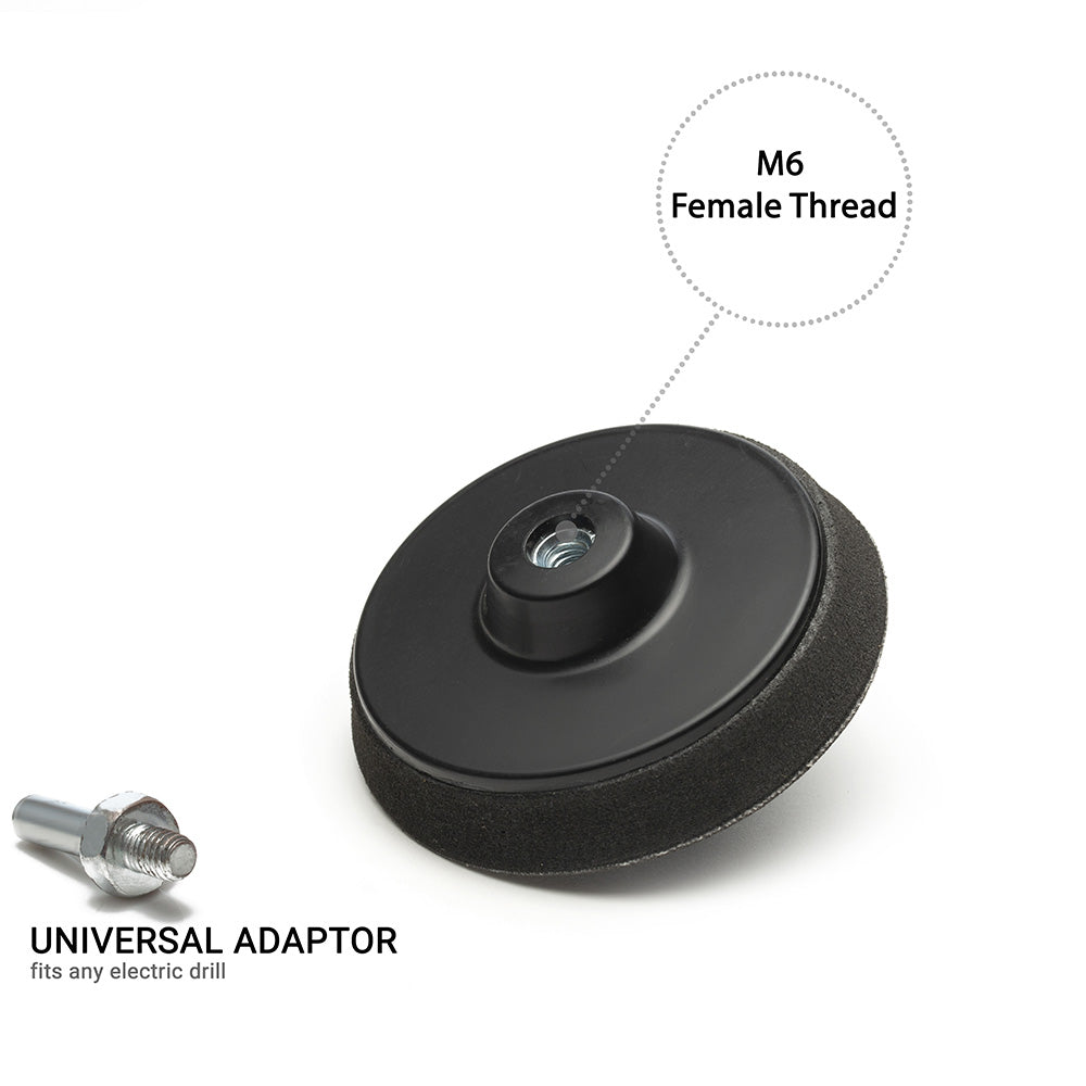 75mm ( 3") Spindle Pad PSA M6 - medium