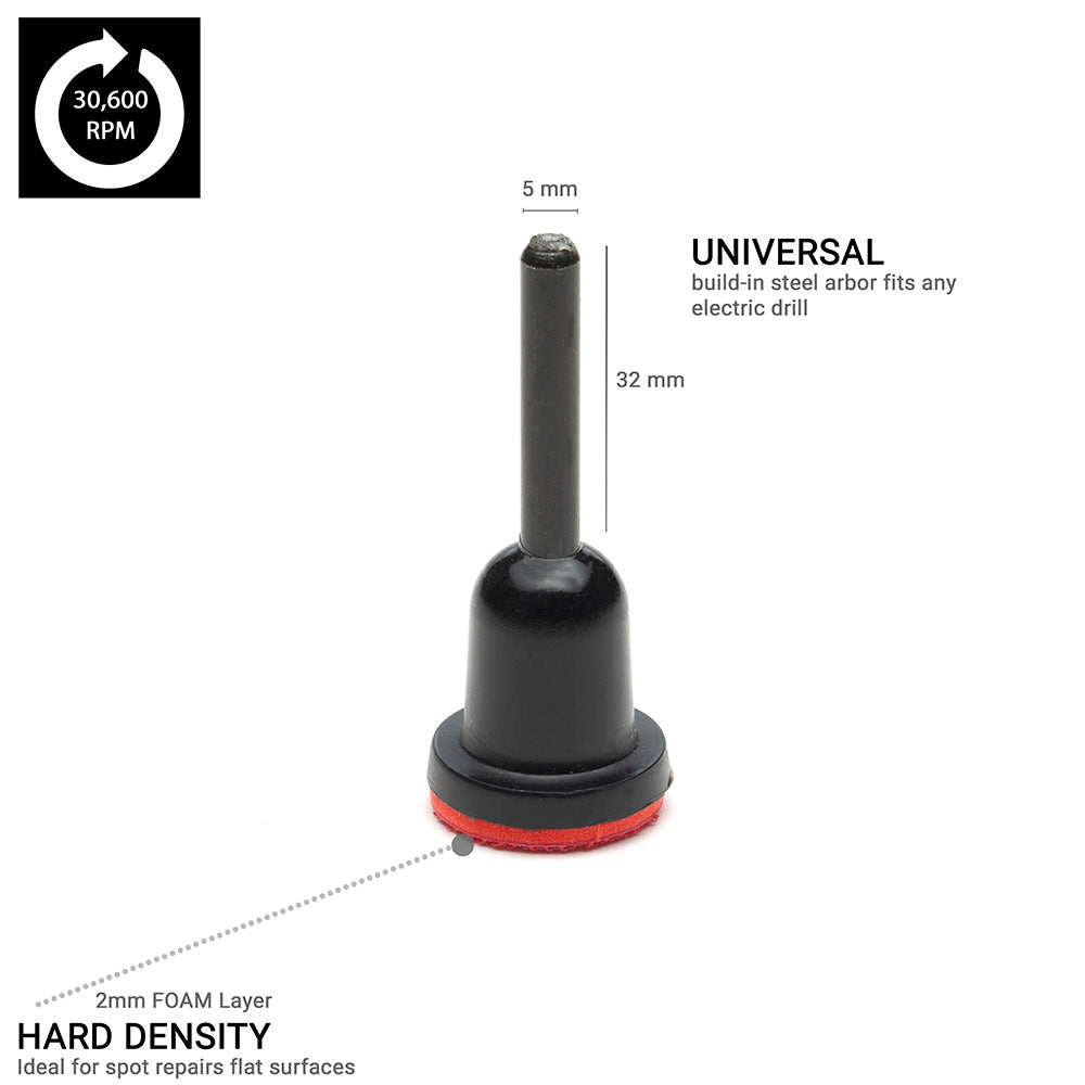 25mm ( 1") Spindle Pad - Plastic Hard