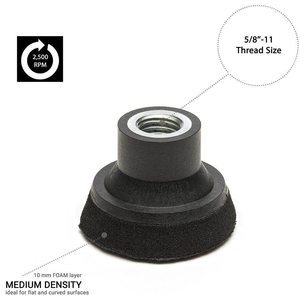 50mm ( 2") Rotary polishing backing pad 5/8"-11 - Medium