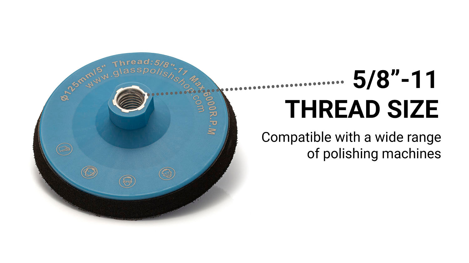 125mm (5") PRO Rotary Backing Pad 5/8"-11
