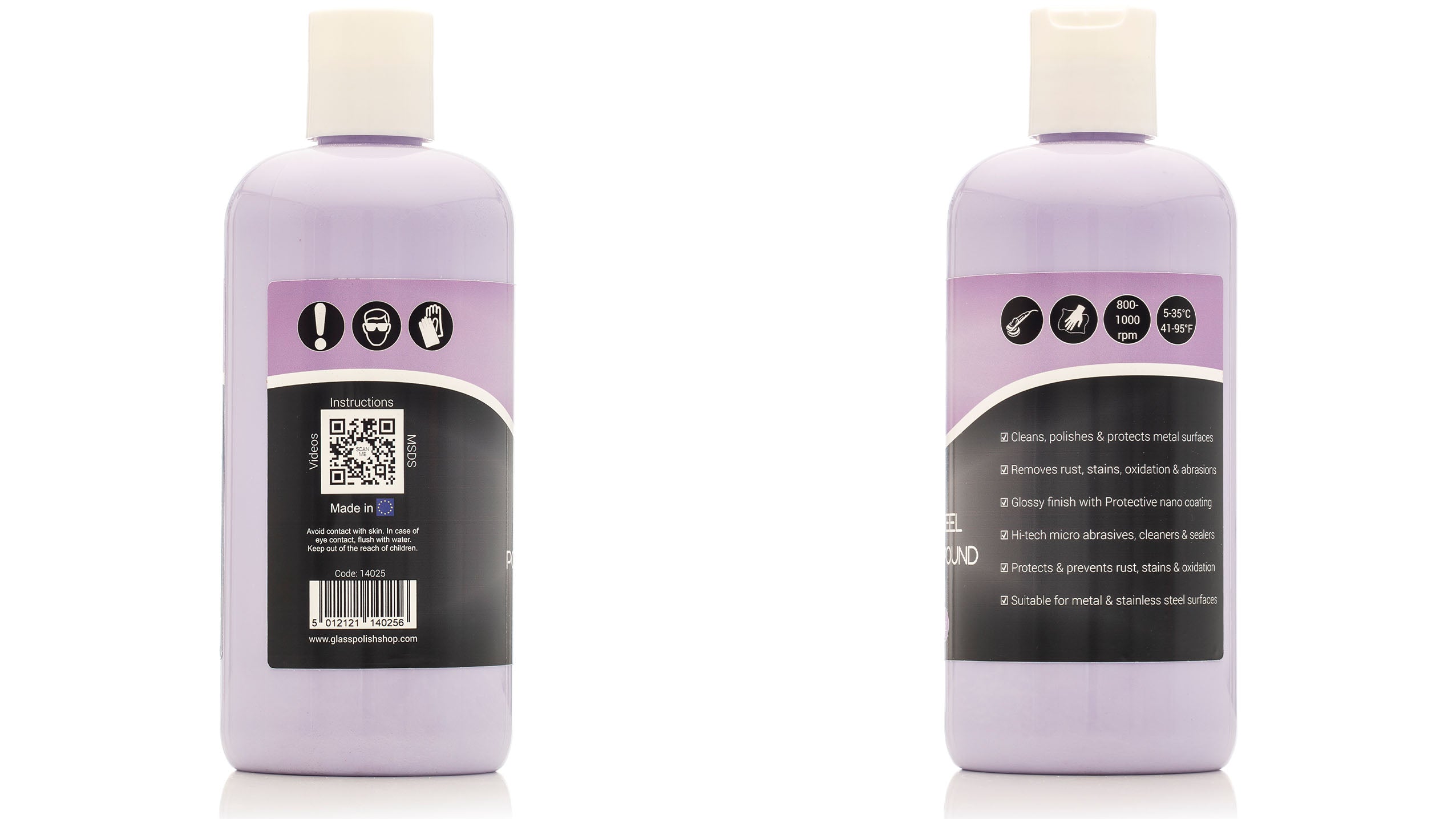 Metal and Stainless Steel Polish 500ml / 16.9oz