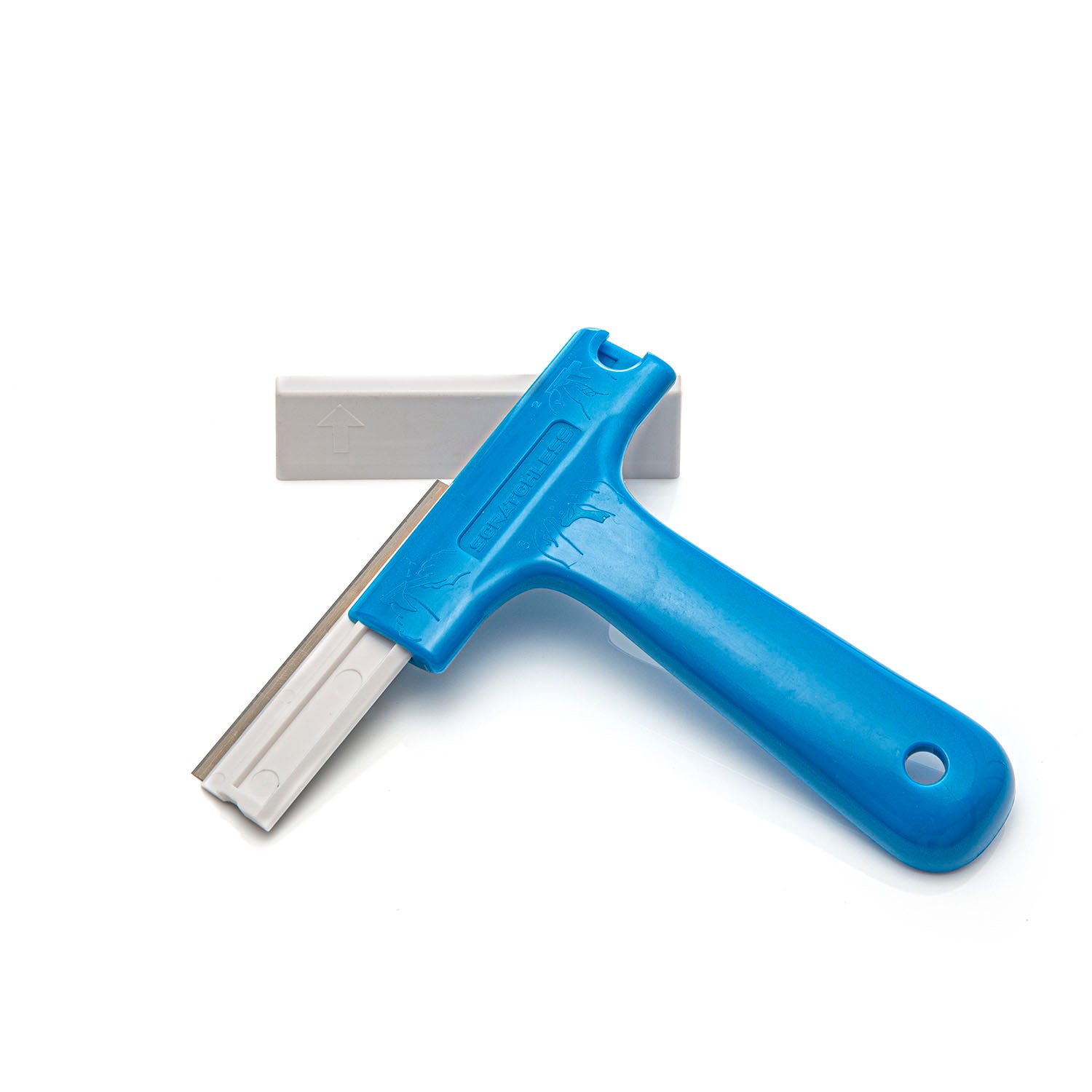 SCRATCHLESS Scraper for Glass with 10 x carbon steel blade