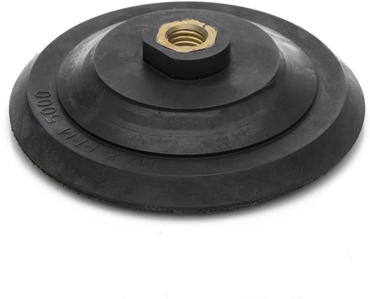 5/8"-11 Rigid Hook and Loop Backing Pad / 4" 100mm - Water Feed