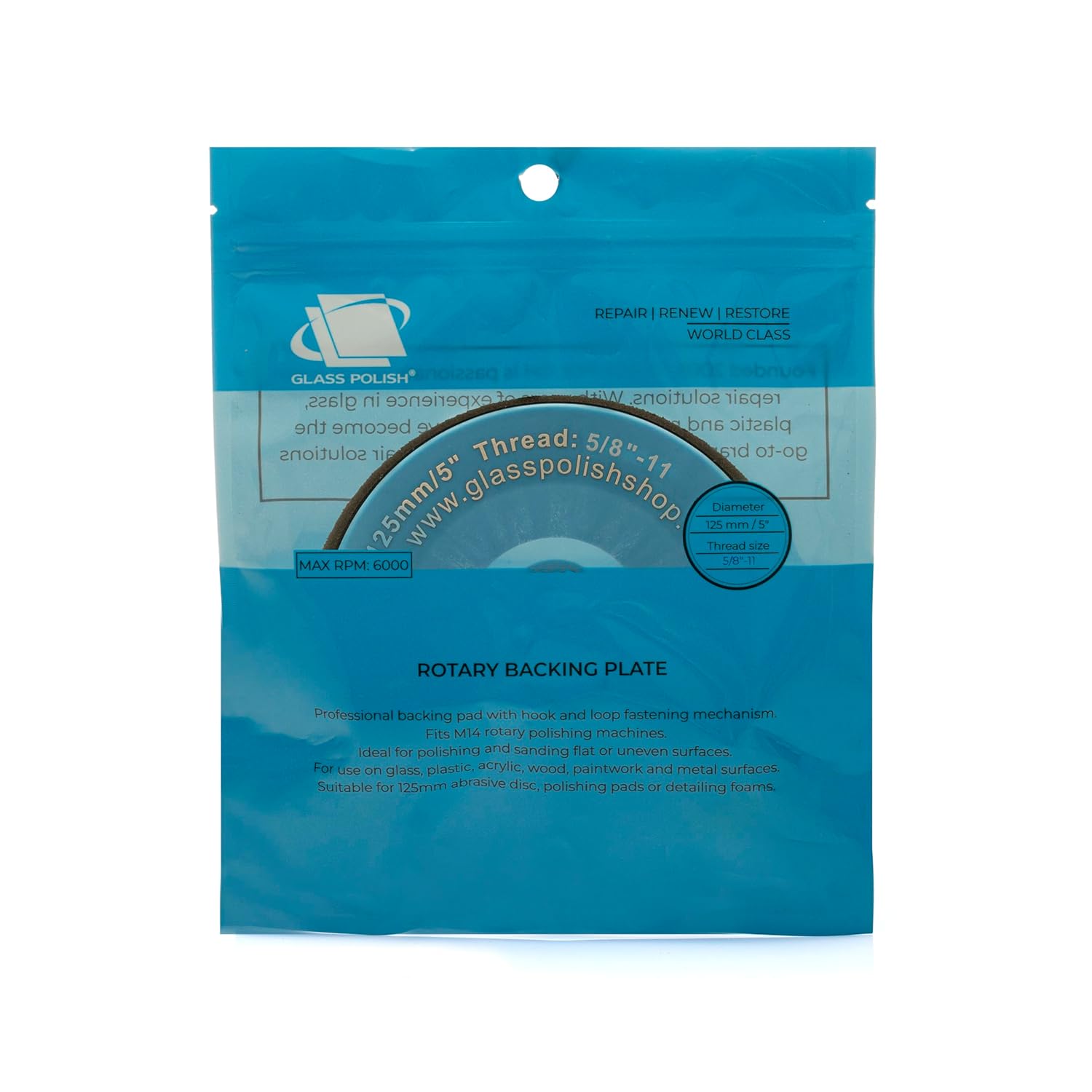 125mm (5") PRO Rotary Backing Pad 5/8"-11