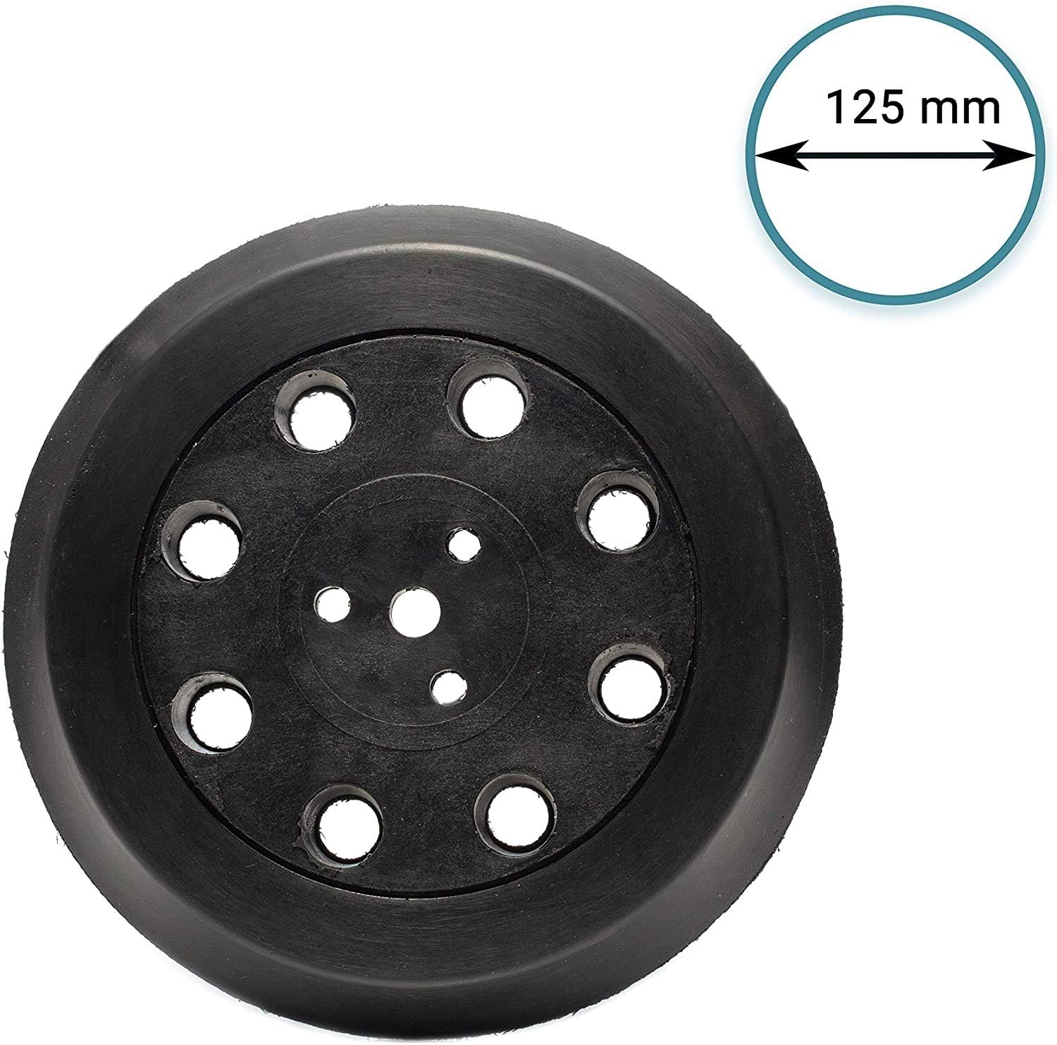 8+1+3 Sander Backing Pad / 5" 125mm Hook and Loop