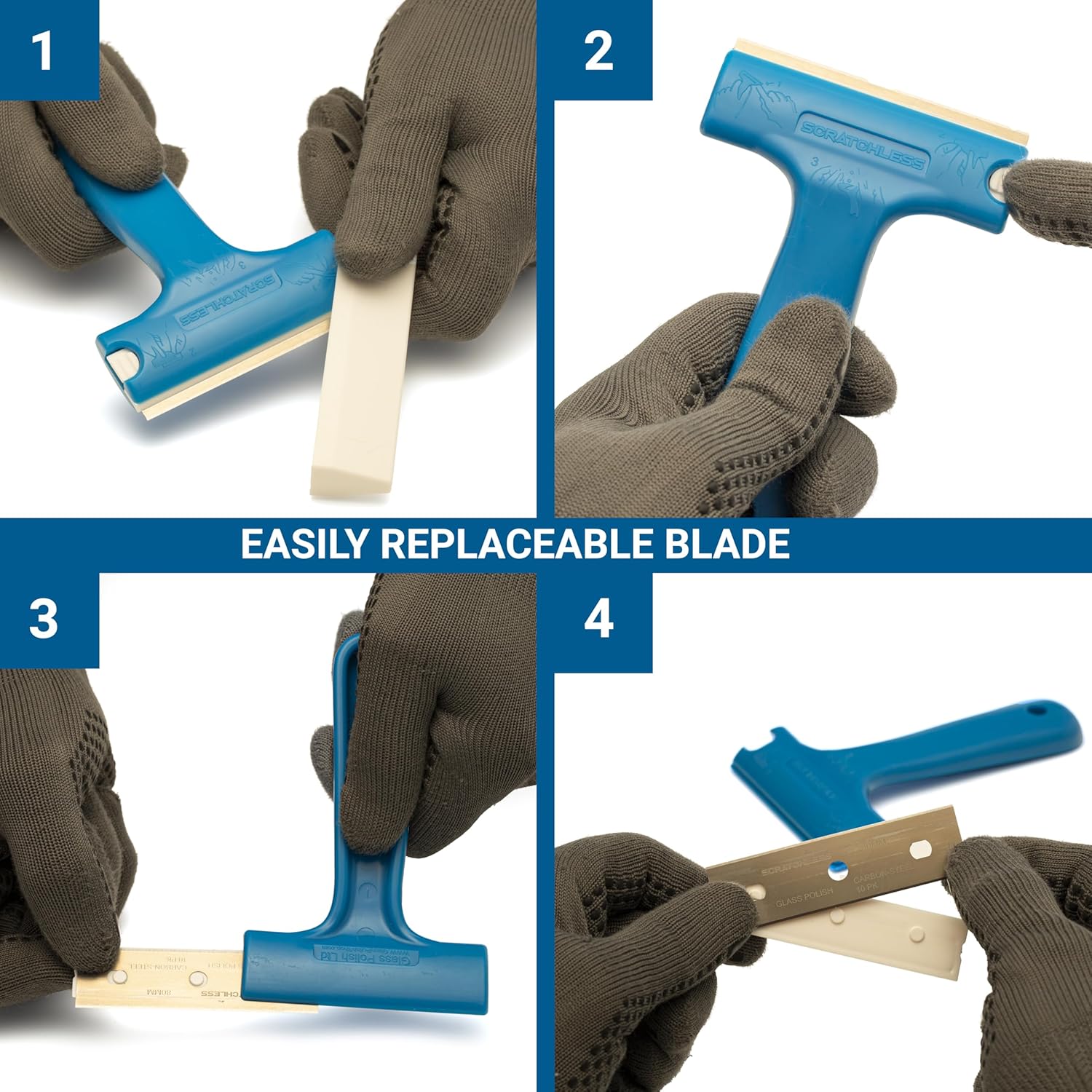 SCRATCHLESS Ergonomic Scraper 80mm
