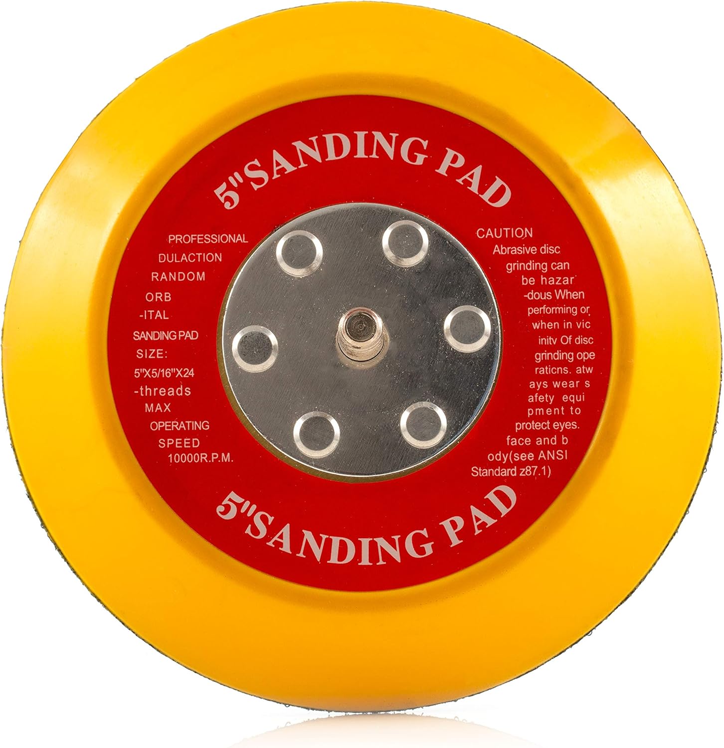 125mm ( 5") Dual Action Backing Sanding Pad 5/16"-24 - high profile