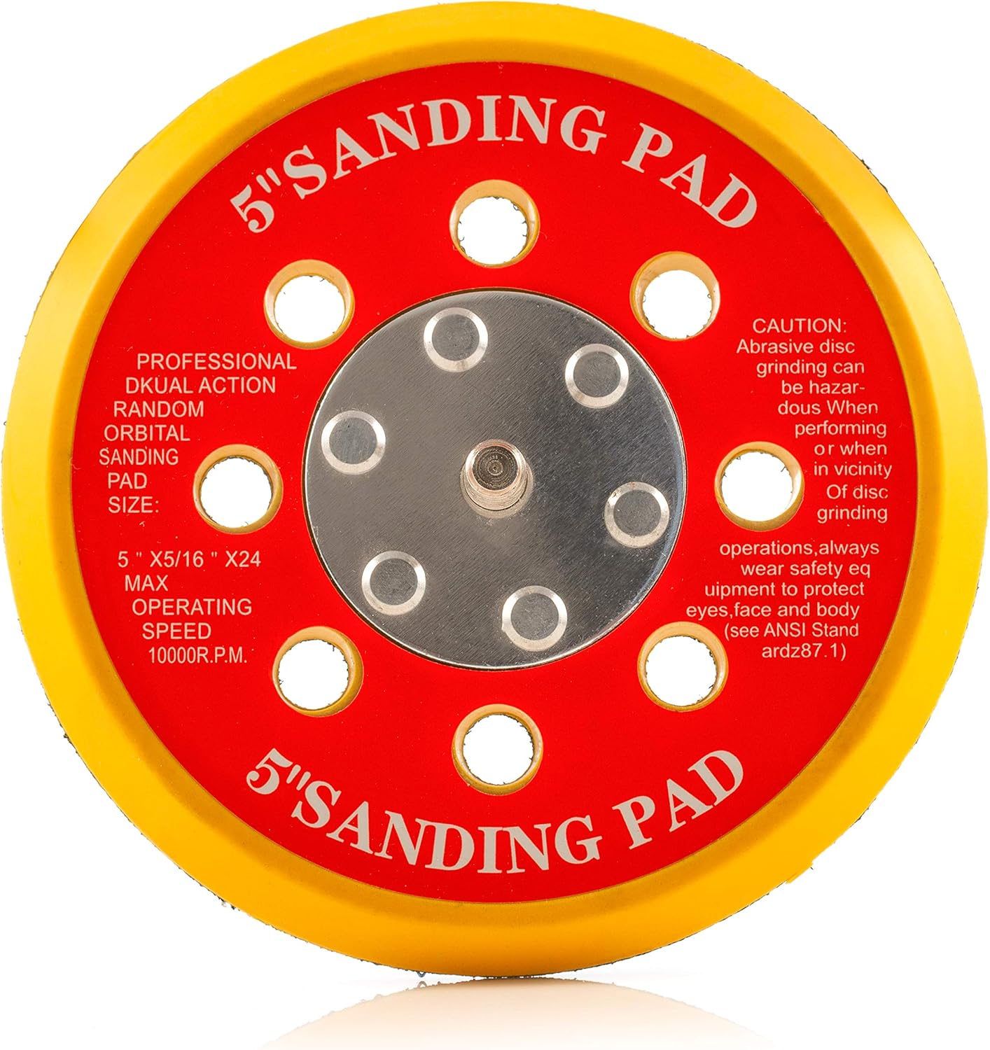 125mm ( 5") Dual Action Backing Pad 5/16"-24 - 8 holes - medium profile