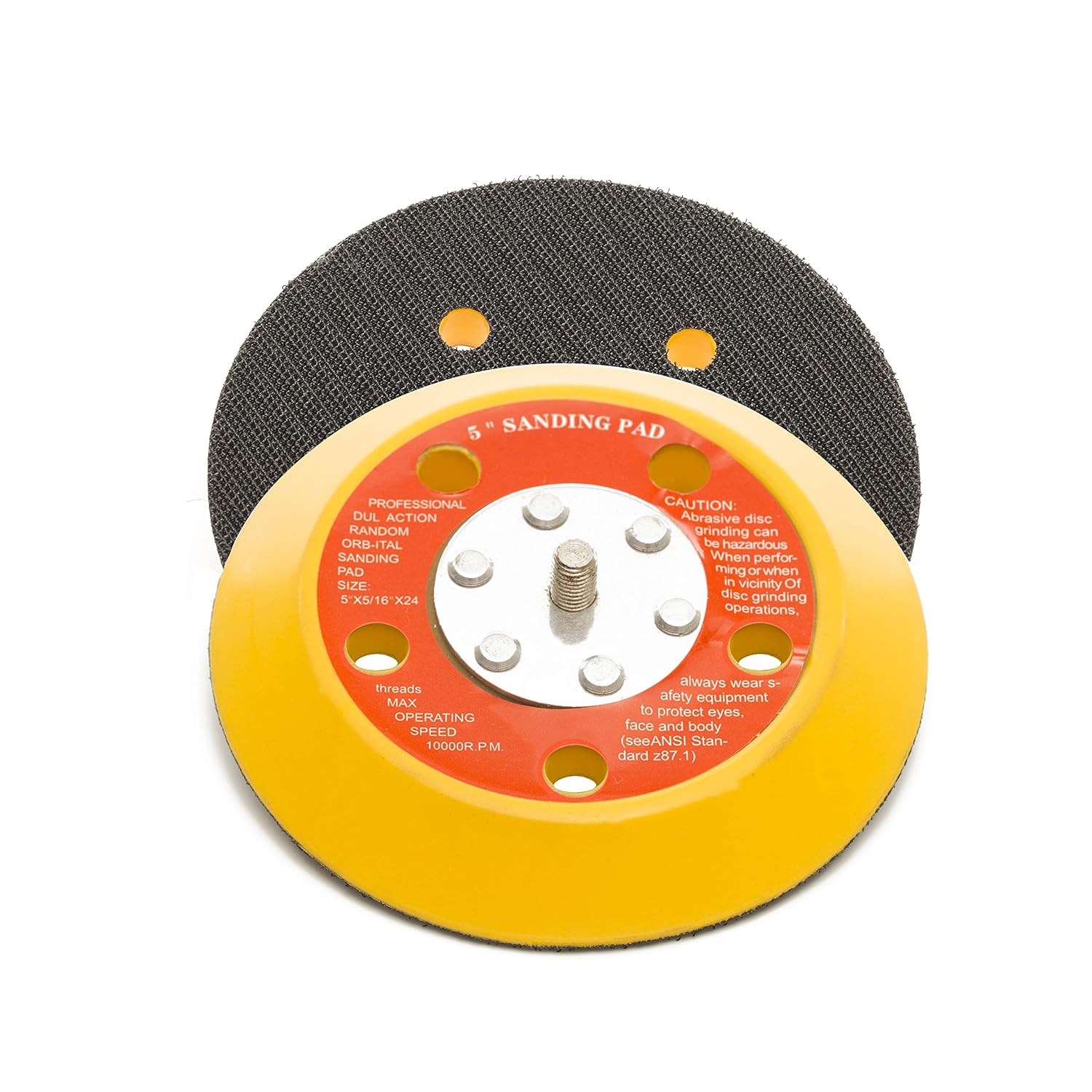 125mm ( 5") Dual Action Backing Sanding Pad 5/16"-24 - 5 holes - high profile