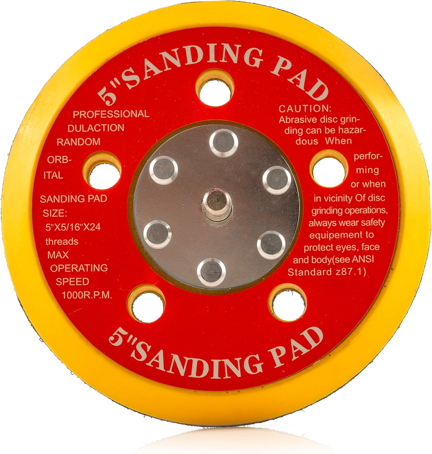 125mm ( 5") Dual Action Backing Pad 5/16"-24 - 5 holes - medium profile