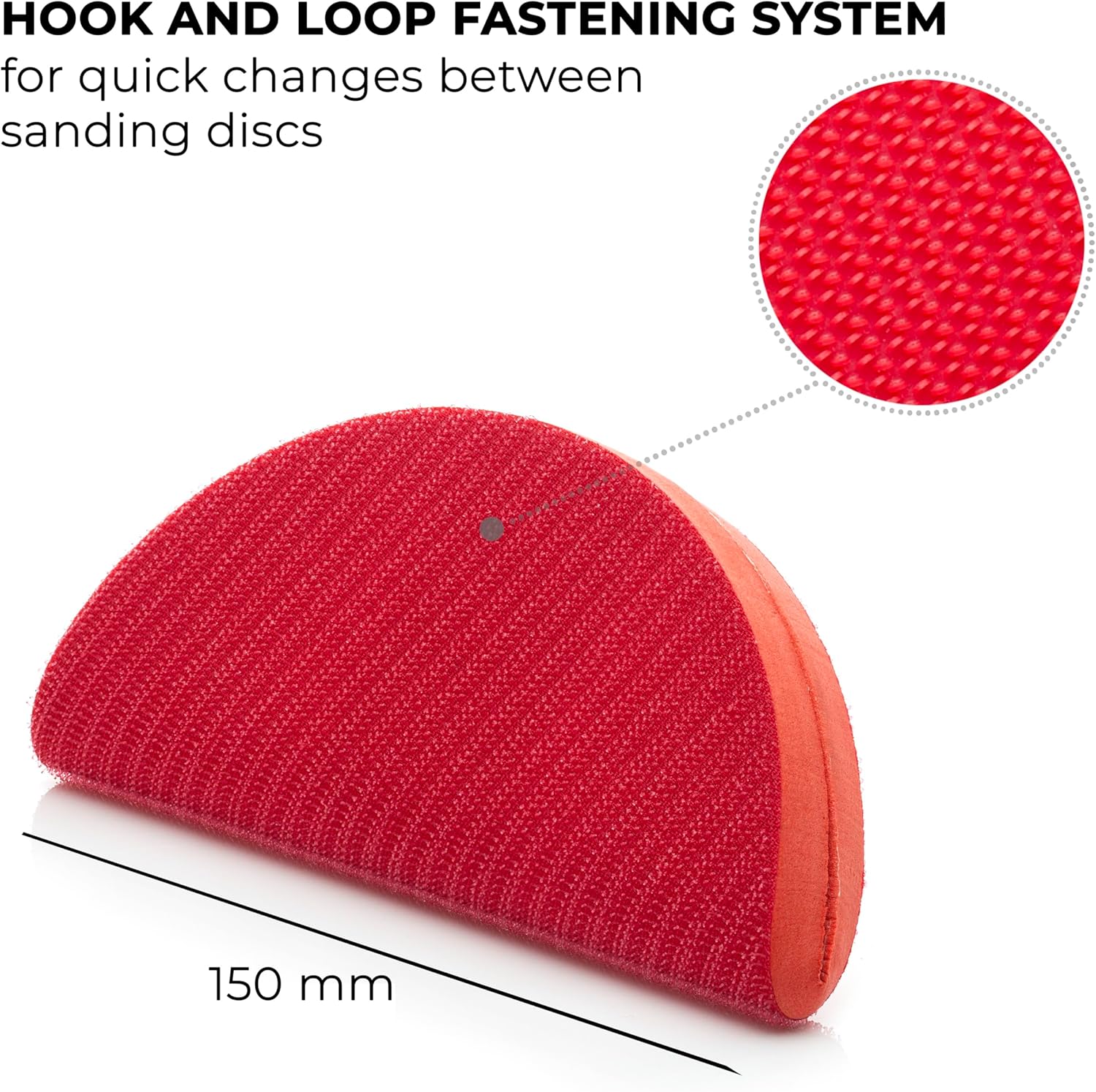Hand-held Sanding Block Half-Circular / 5" 125mm
