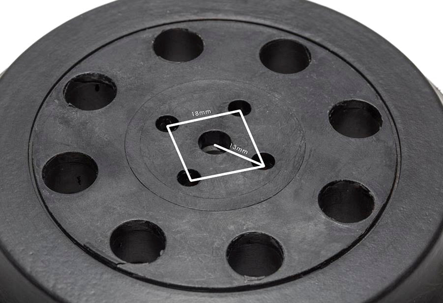 8+1+4 Sander Backing Pad / 5" 125mm