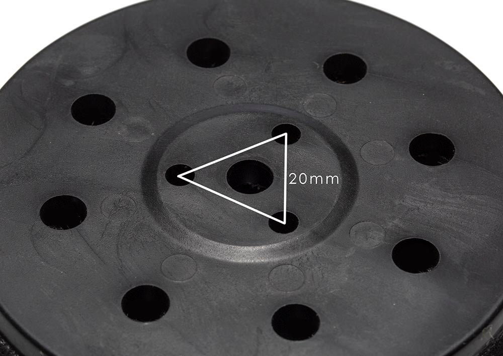 8+1+3 Sander Backing Pad / 4.5" 115mm Hook and Loop