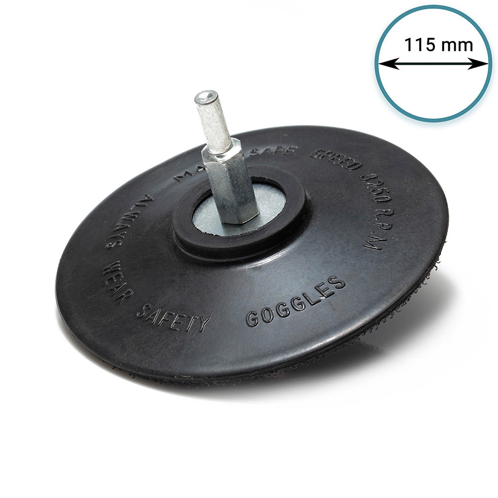 115mm ( 4.5") Spindle Pad - Rubber rigid