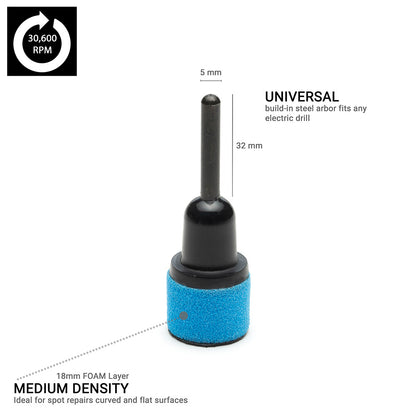 25mm ( 1") Spindle Pad - Blue Foam Medium