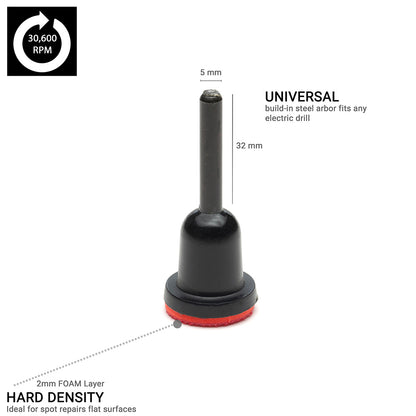 25mm ( 1") Spindle Pad - Plastic Hard