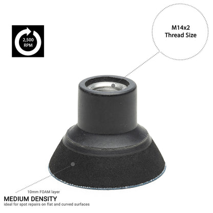 50mm ( 2") Rotary backing pad PSA - M14 - medium