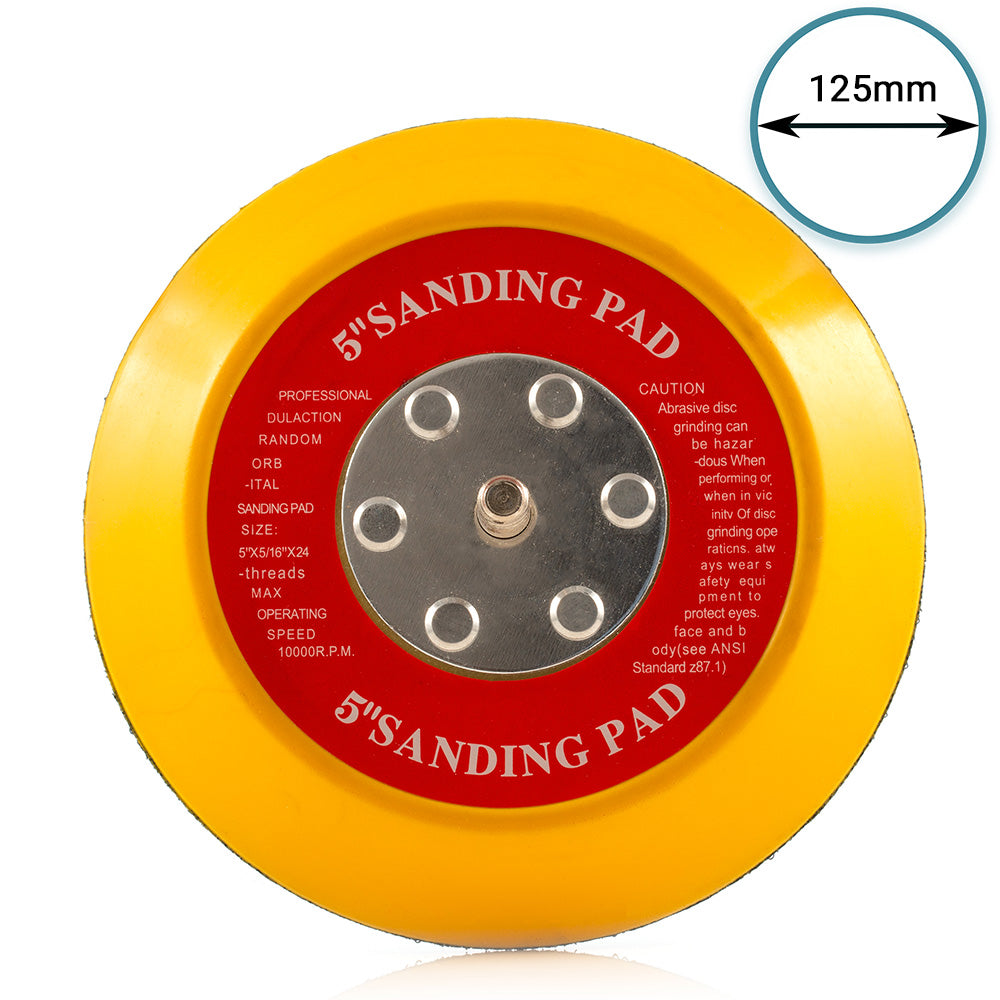 125mm ( 5") Dual Action Backing Sanding Pad 5/16"-24 - high profile