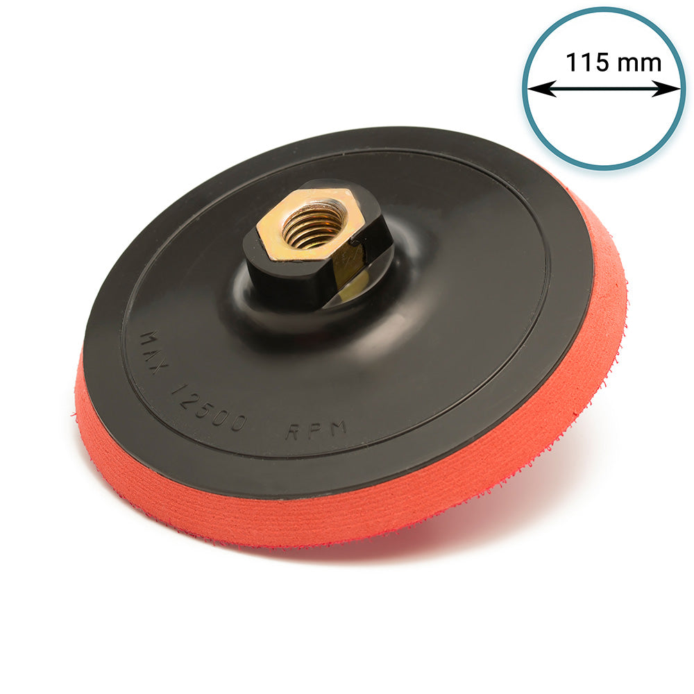 115mm ( 4.5") Rotary polishing backing pad 5/8"-11 - Hard
