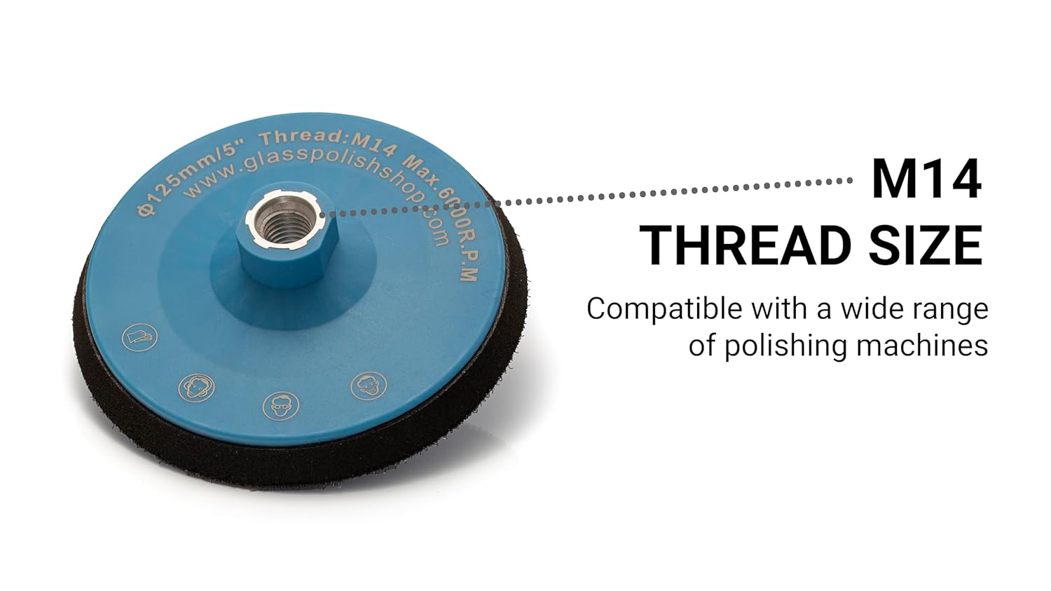 125mm (5") PRO Rotary Backing Pad M14