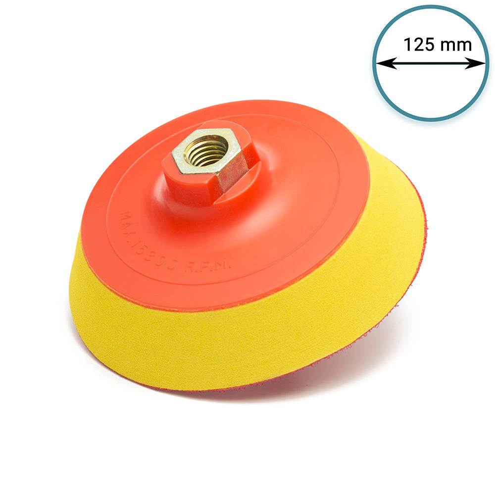 125 mm ( 5") Rotary buffing backing pad 5/8"-11 - Hard