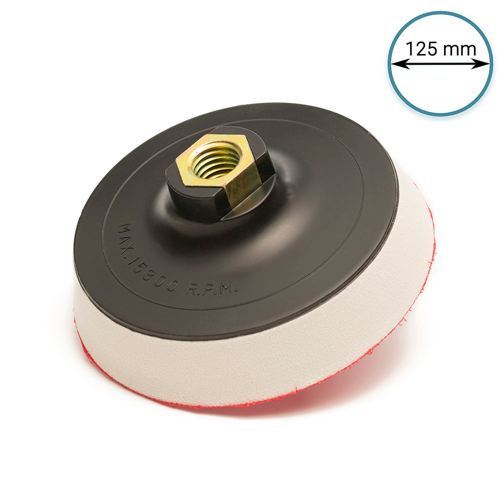 125 mm ( 5") Rotary buffing backing pad M14 - Hard