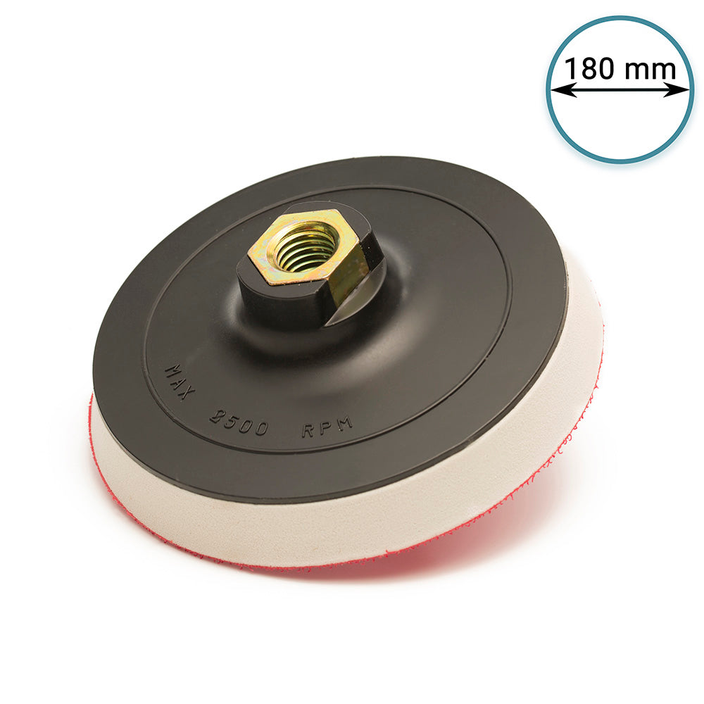 180 mm ( 7") Rotary buffing backing pad M14 - Hard