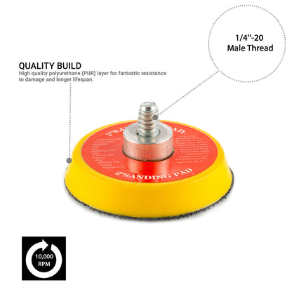 50mm ( 2") Dual Action Backing Pad 1/4"-20 - medium profile