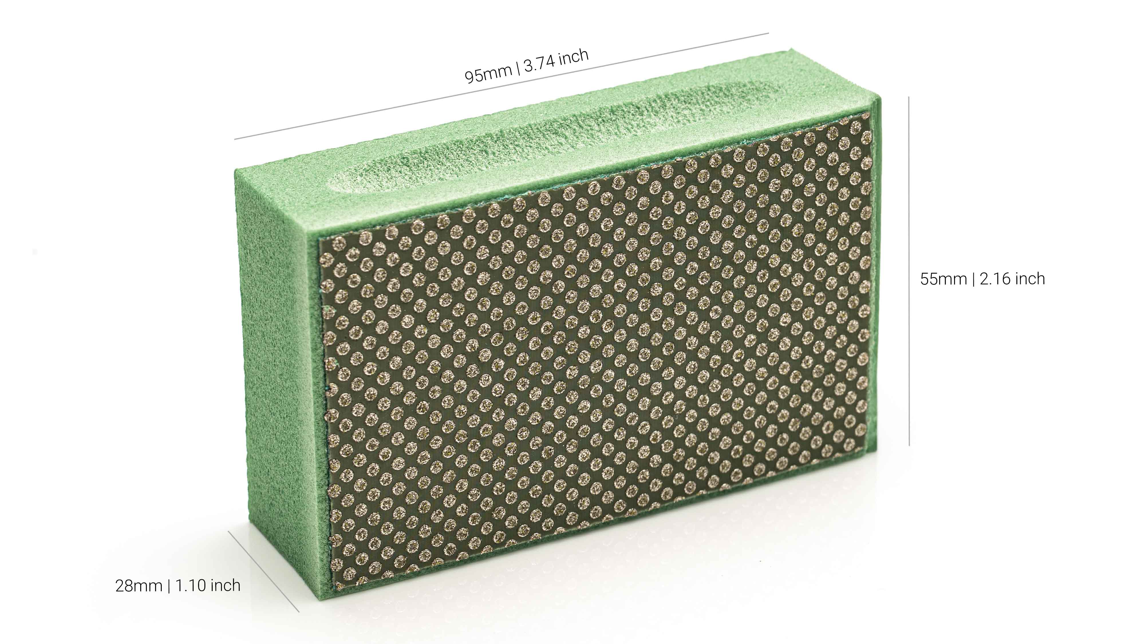 PRO Diamond Hand Sanding Pad - Grit 60 Very Coarse - 2 Pads
