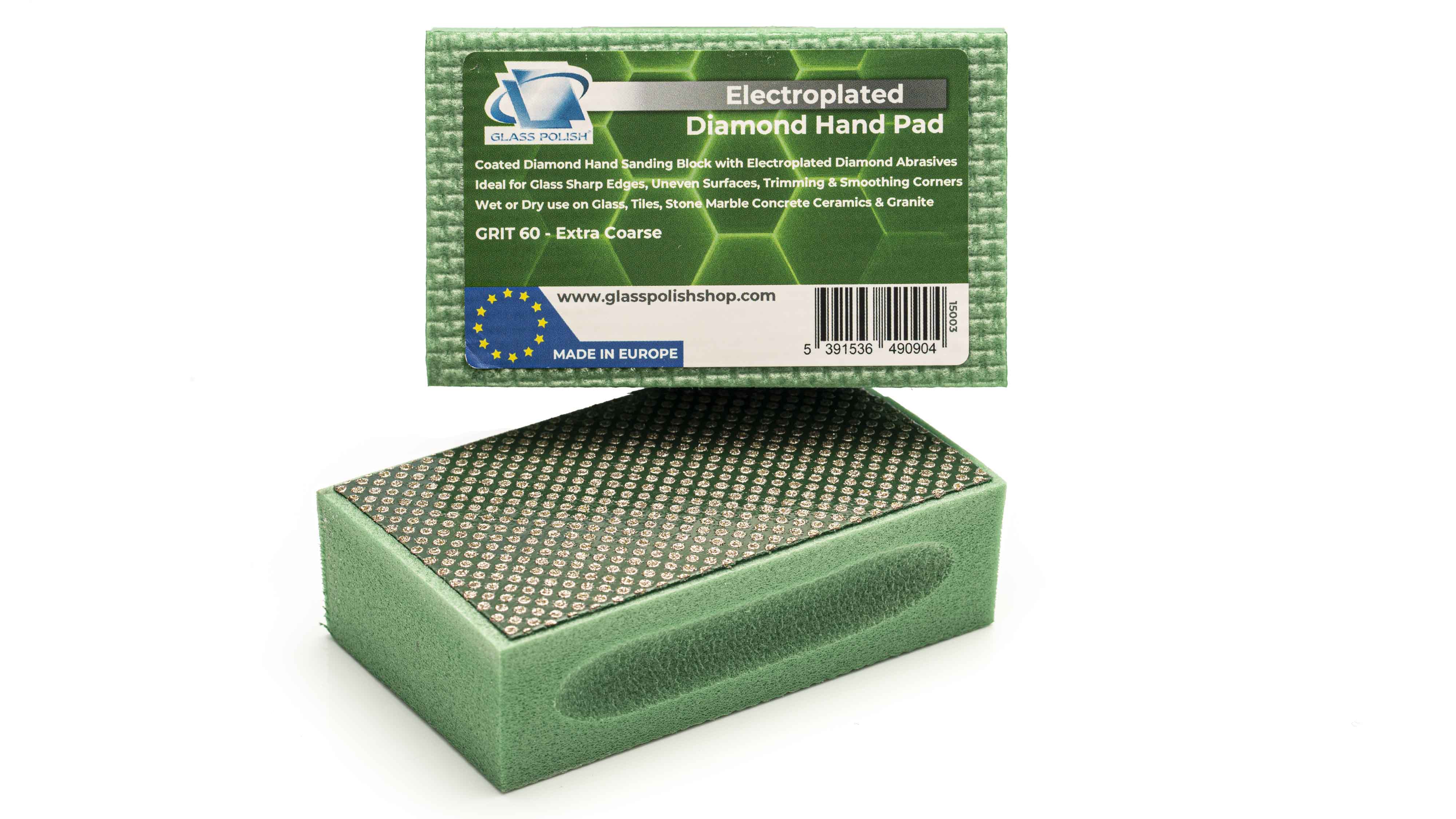 PRO Diamond Hand Sanding Pad - Grit 60 Very Coarse - 2 Pads