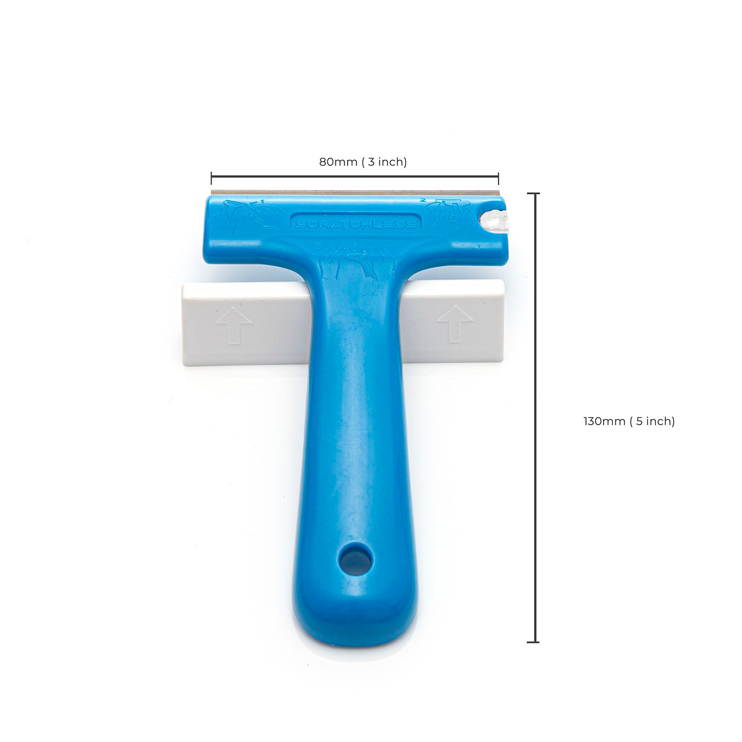 SCRATCHLESS Scraper for Glass with 10 x carbon steel blade