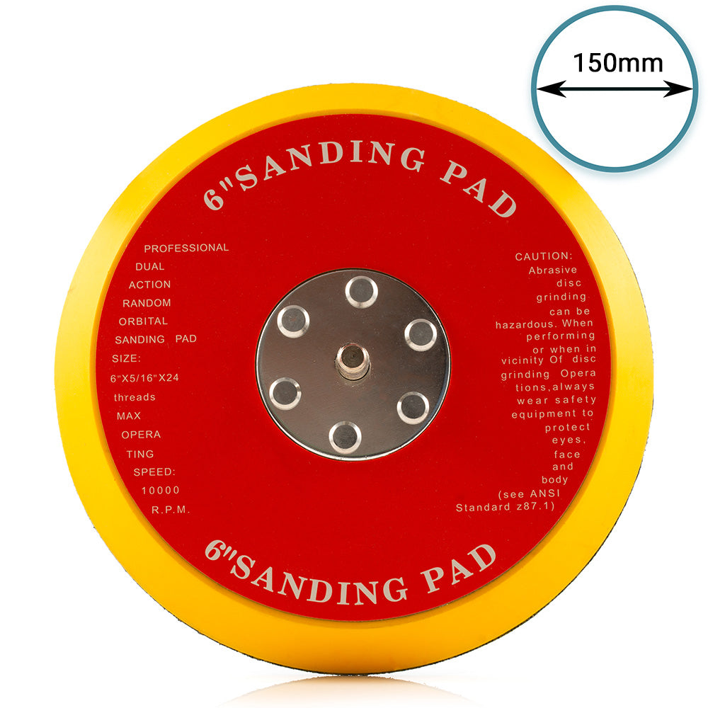 150mm ( 6") Dual Action Backing Pad 5/16"-24 - medium profile