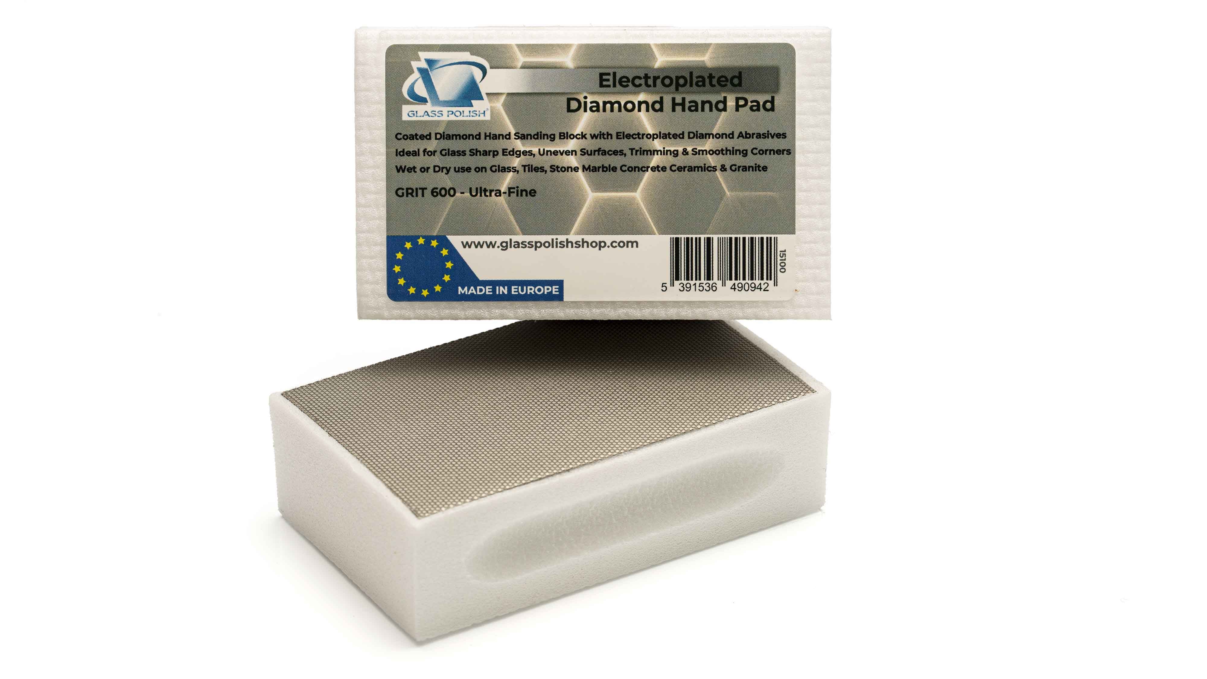 PRO Diamond Hand Sanding Pad - Grit 600 Ultra Fine - 2 Pads