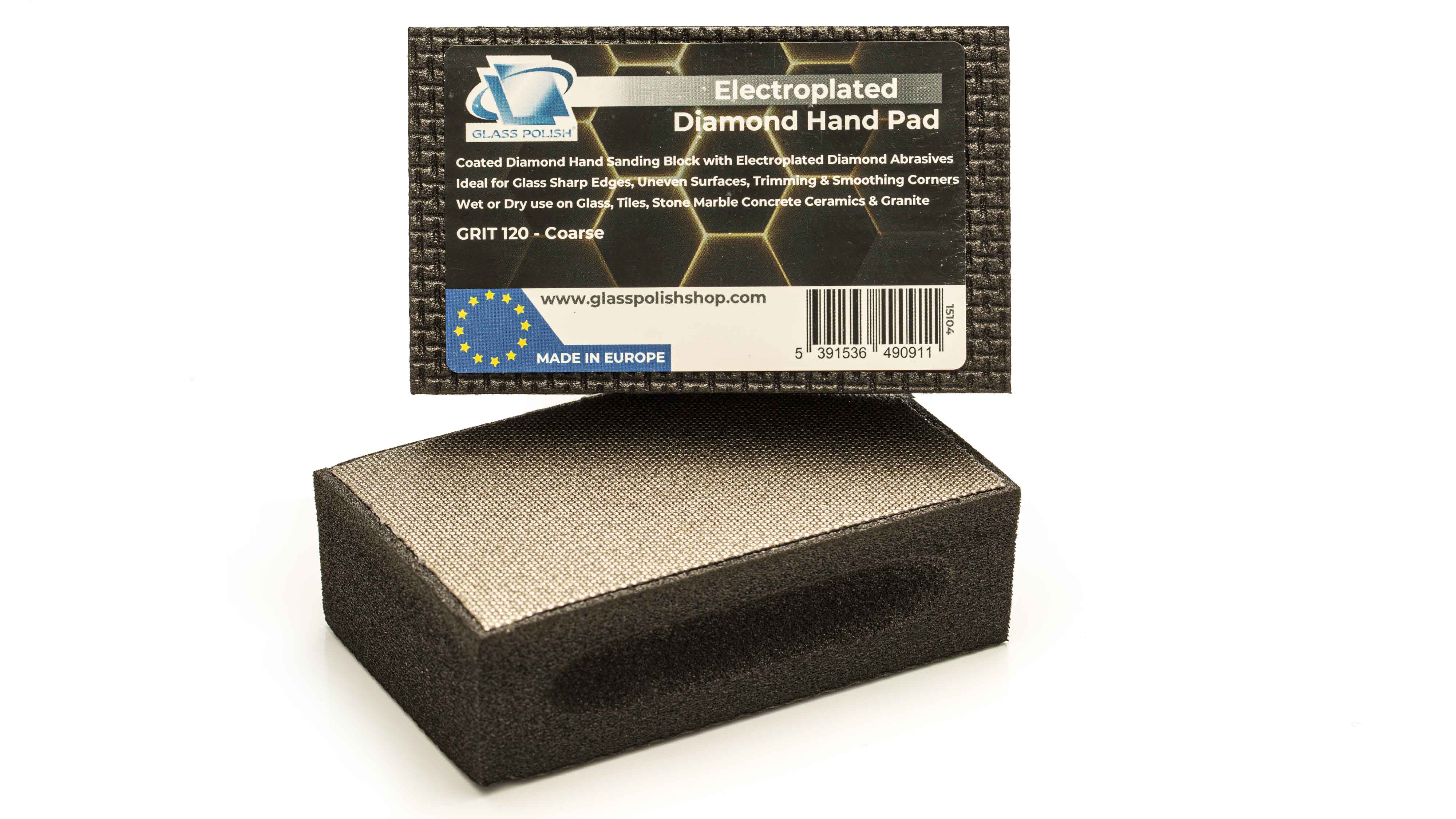 PRO Diamond Hand Sanding Pad - Grit 120 Coarse - 2 Pads
