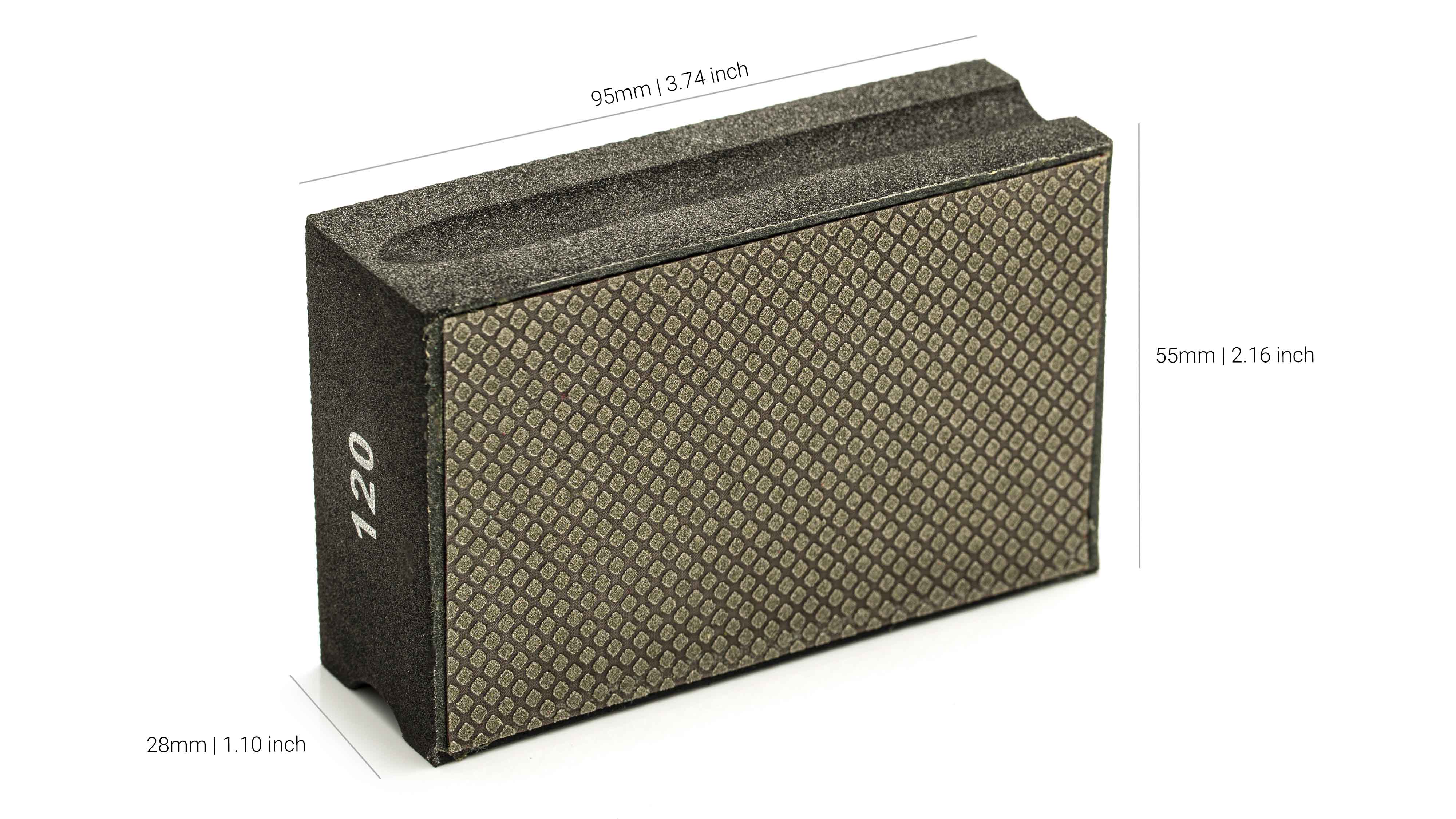 PRO Diamond Hand Sanding Pad - Grit 120  Coarse