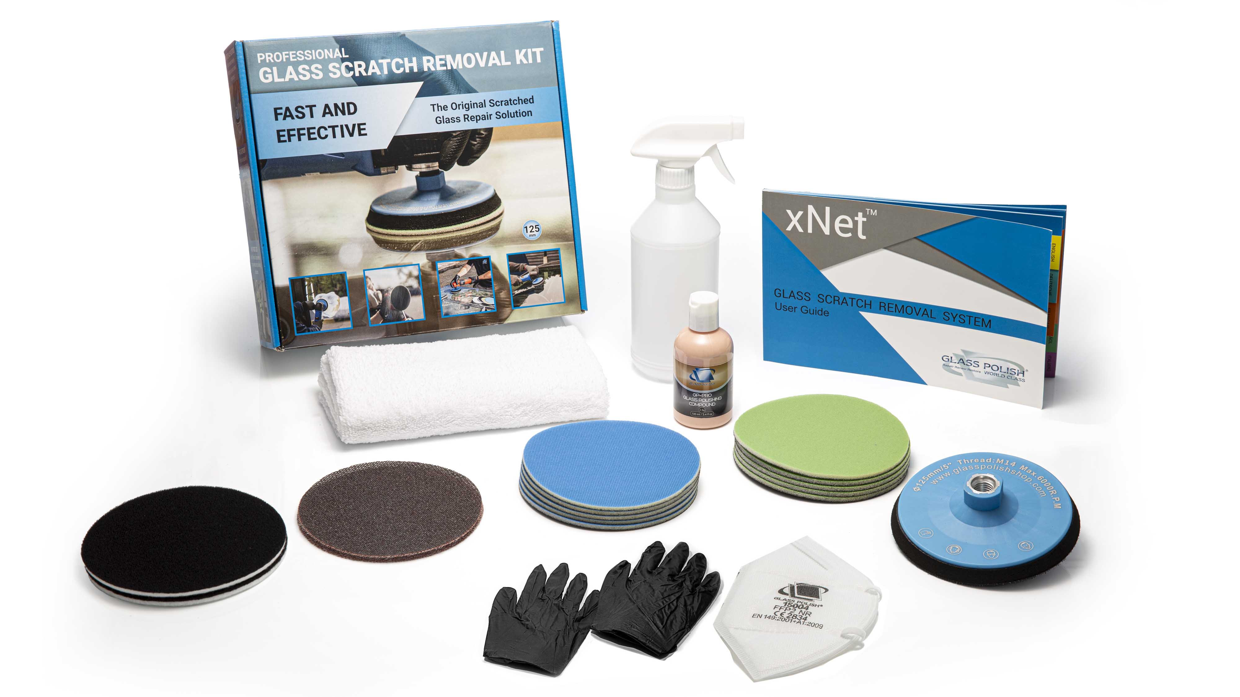 PRO Glass Scratch Removal Kit 125mm