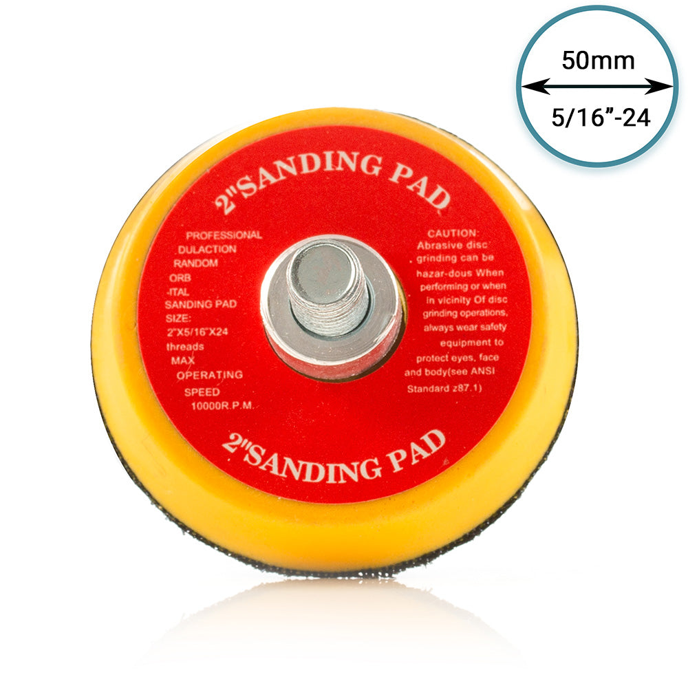 50mm ( 2") Dual Action Backing Pad 5/16"-24 - medium profile