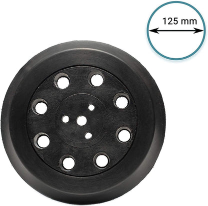 8+1+3 Sander Backing Pad / 5" 125mm Hook and Loop
