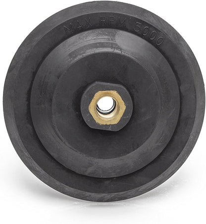 5/8"-11 Rigid Hook and Loop Backing Pad / 4" 100mm - Water Feed