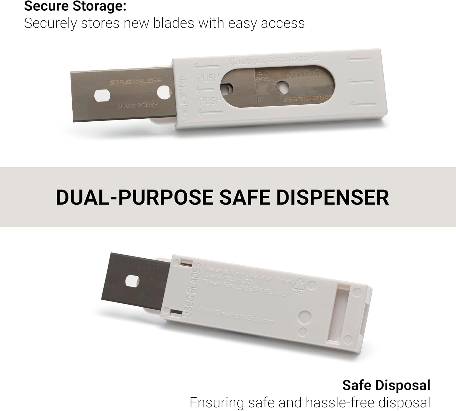 SCRATCHLESS 10 x Carbon Steel Blades for SCRATCHELSS Scraper |78mm