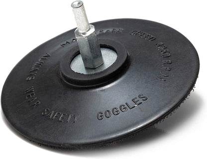 115mm ( 4.5") Spindle Pad - Rubber rigid