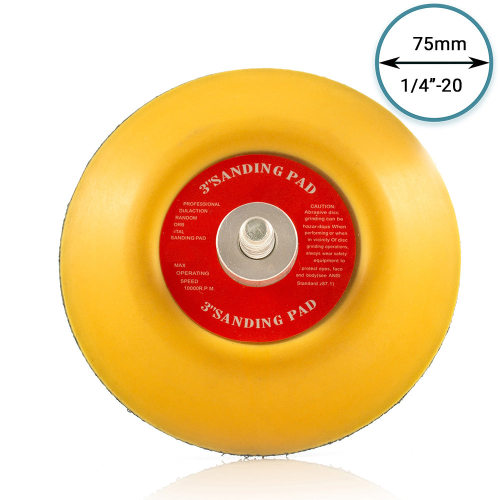 75mm ( 3") Dual Action Backing Pad 1/4"-20 - medium profile