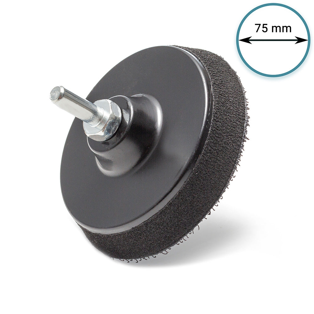 75mm ( 3") Spindle backing pad for electric drill - medium