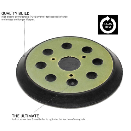 8+3 Sander Backing Pad / 5" 125mm