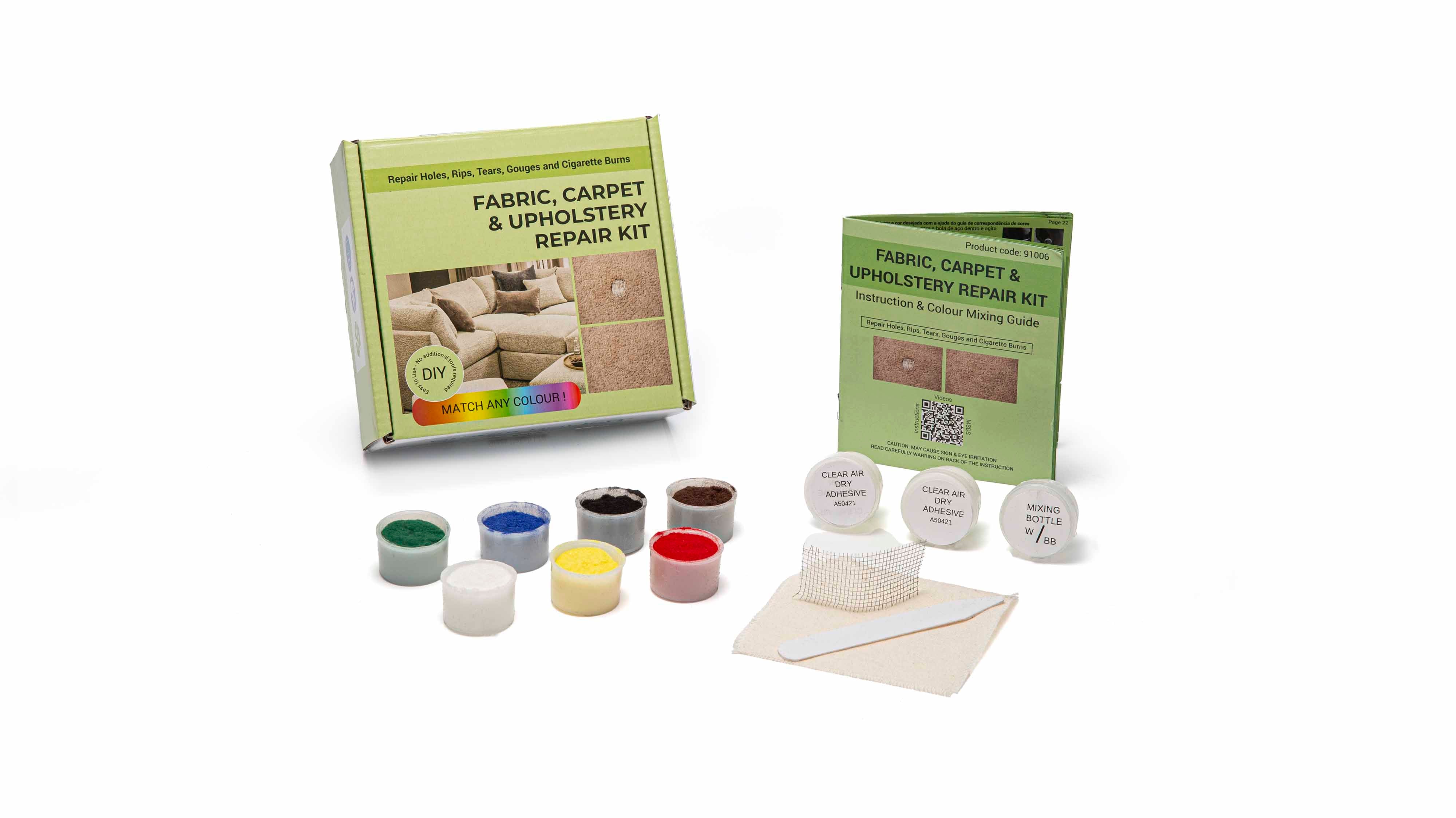 Fabric, Carpet & Upholstery Repair Kit – DIY Repairs in Minutes